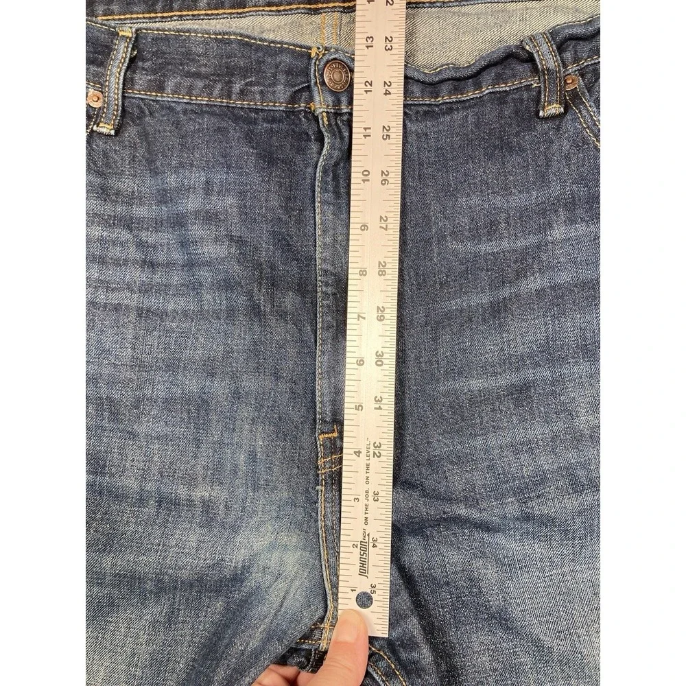 Levis Jeans Mens 42x32 Blue 569  Straight American‎ Cowboy Rodeo Western Denim